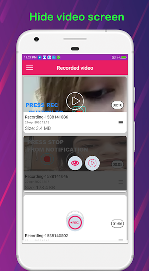 Background video call recorder Screenshot 3
