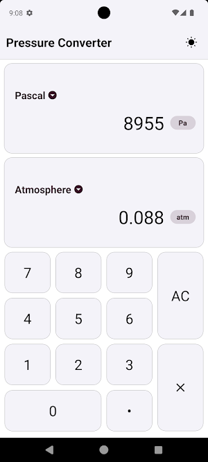 Pressure Converter Screenshot 2