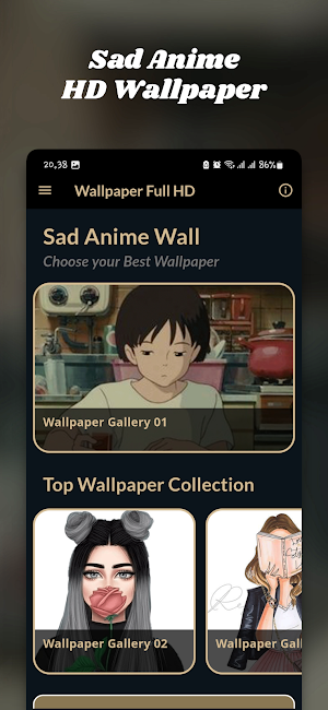 Sad Anime Wallpaper HD 4K Screenshot 1