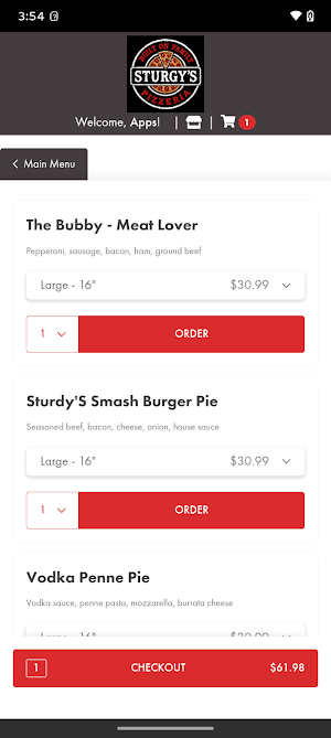 Sturgy's Pizzeria Screenshot 1