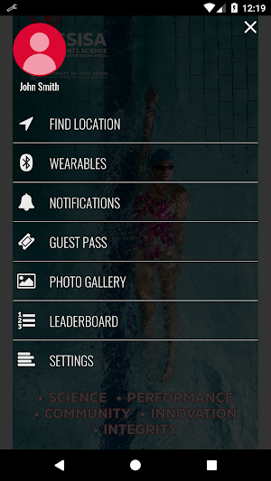 Sports Science Institute of SA Screenshot 2