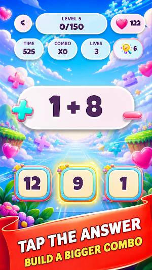 Ripple Sprint Bloom: Math Rush Screenshot 1