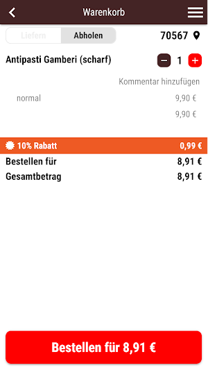 Aurelia Lieferservice Screenshot 2