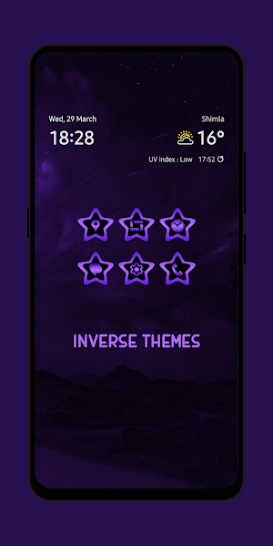 Purple Starlight Icon Pack Screenshot 0