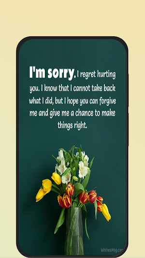 sorry messages Screenshot 1