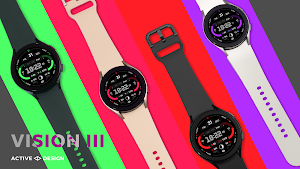 Vision III: Digital Watch Face Screenshot 1