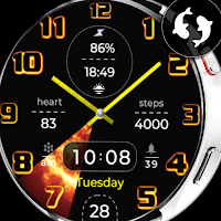 Animated Analog Watch Face 34