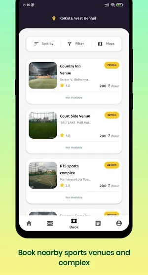 Engagin- Sports, Booking&Event Screenshot 1