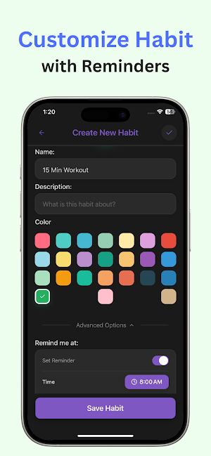 Habit Tracker : HabitNote Screenshot 2