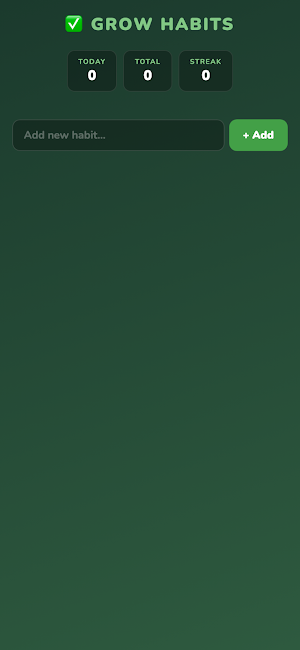 GROW Habit Tracker Screenshot 0
