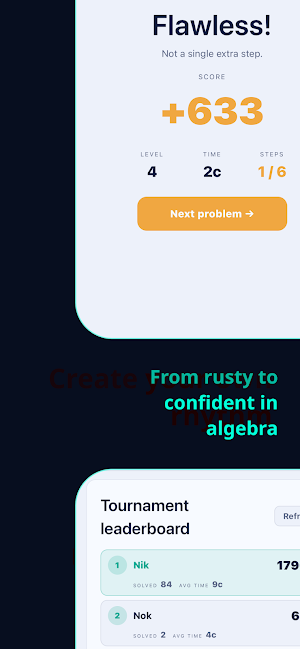 Algebra for adults Screenshot 3