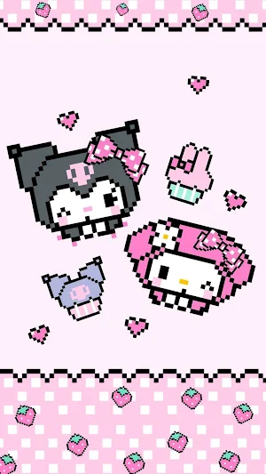 Kuromi My Melody Wallpaper 4K Screenshot 3