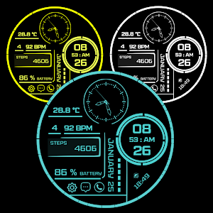 Cyber Plus Watch Face Screenshot 1