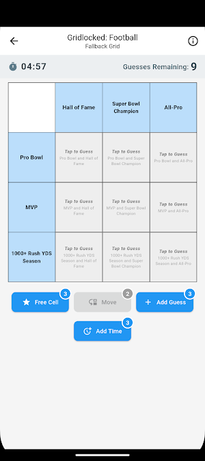 Football Trivia Grid Puzzle Screenshot 0