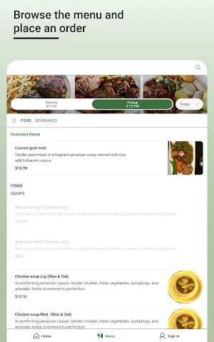 Jamaican Vibez Ordering Screenshot 1