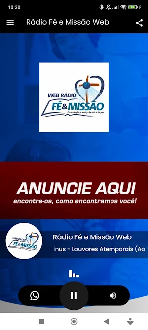 Web Rádio Fé e Missão Web Screenshot 0
