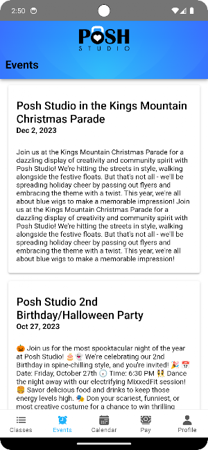 Posh Studio Fit Screenshot 1