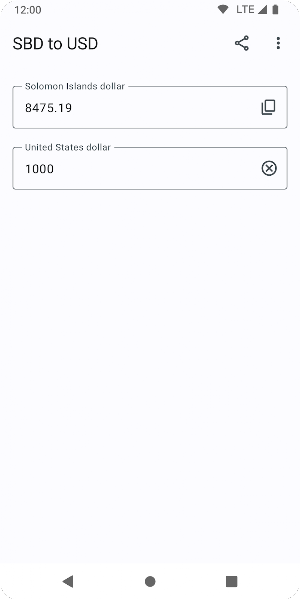 SBD to USD Screenshot 1