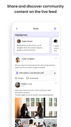 Vital Voices Community Hub Screenshot 2