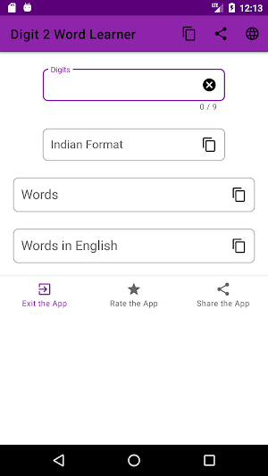 Digit 2 Word Learner Screenshot 0