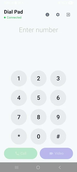 CCAI Softphone Screenshot 1