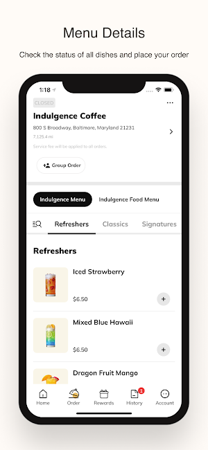 Indulgence Coffee Screenshot 1