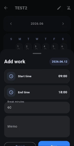 Employee Work Hours Tracker Screenshot 3
