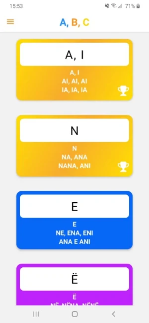 Abetarja - Mëso shkrim dhe lex Screenshot 0