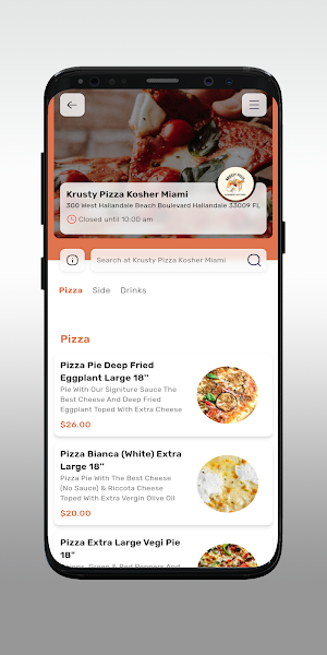 krusty pizza kosher Miami Screenshot 2