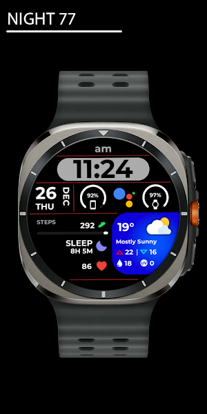 Night 77 - watch face Screenshot 0