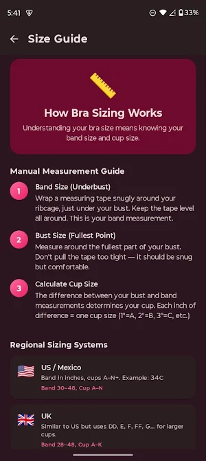 Bra Size Calculator AI Screenshot 3