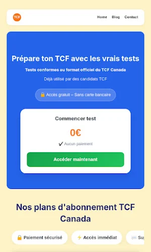 TCF Canada Préparation Screenshot 1