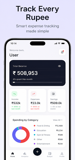 Spenzaa: AI Expense Tracker Screenshot 0
