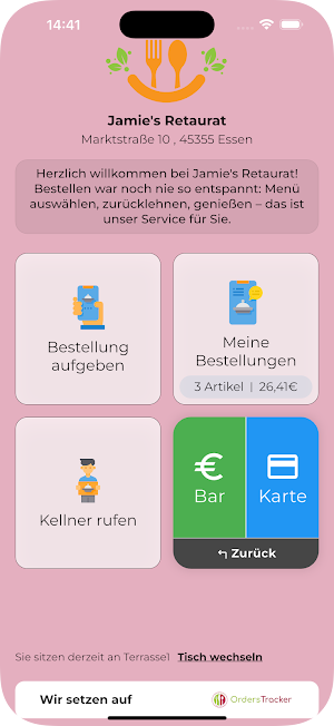 OrdersTracker - Self Ordering Screenshot 1