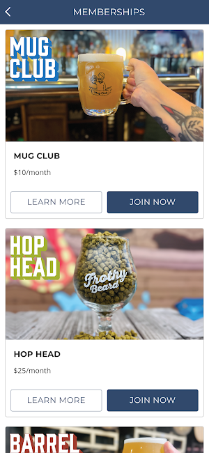 Frothy Beard Brewing Company Screenshot 1