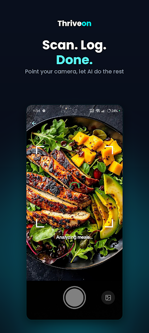 ThriveOn: Calorie Tracker Screenshot 1