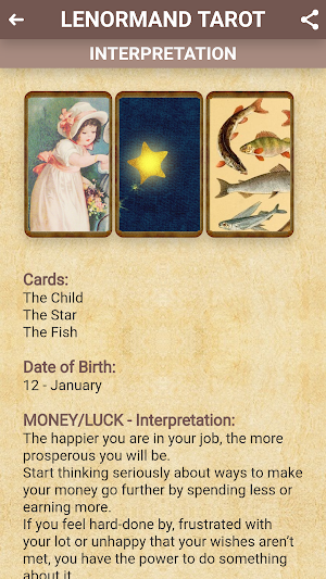 Free tarot - Lenormand cards reading & predictions Screenshot 3