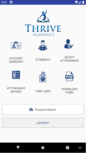 Thrive Academics Tutor Portal Screenshot 1