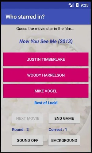 Who starred in? Screenshot 2