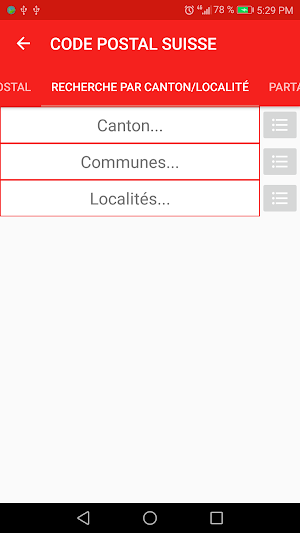 SWISS POSTCODE Screenshot 2