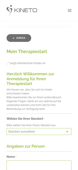 Kineto Physio Screenshot 2