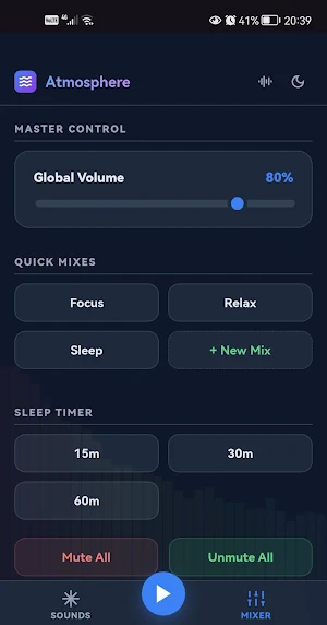 Atmosphere noise generator Screenshot 1