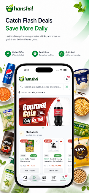Hanshal: Grocery & Restaurants Screenshot 1