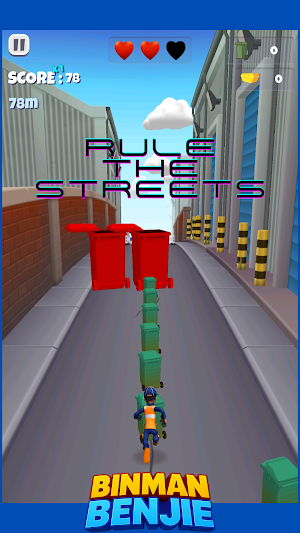 Binman Benjie–Binhattan Binrun Screenshot 3