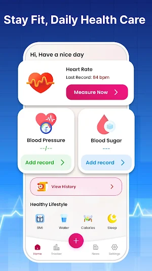 Heart Beat: Blood & HR Monitor Screenshot 1