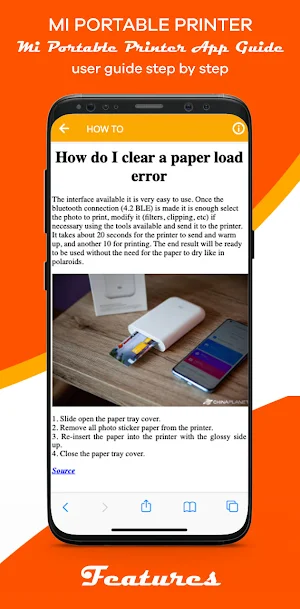 Mi Portable Printer App Guide Screenshot 1