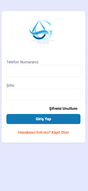 Gecek Su Sipariş Screenshot 2