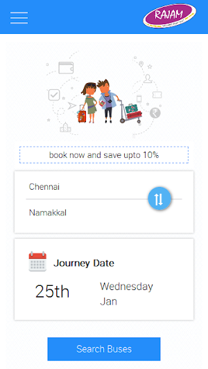 Rajam Travels - Bus Tickets Screenshot 0