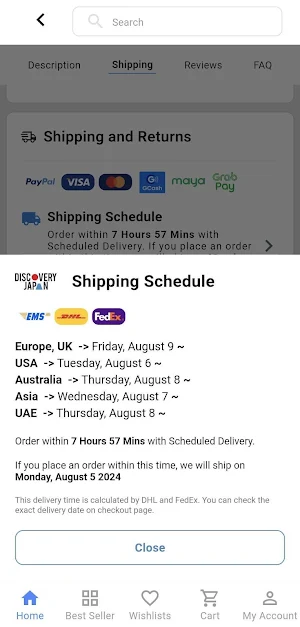 Discovery Japan Mall Screenshot 2