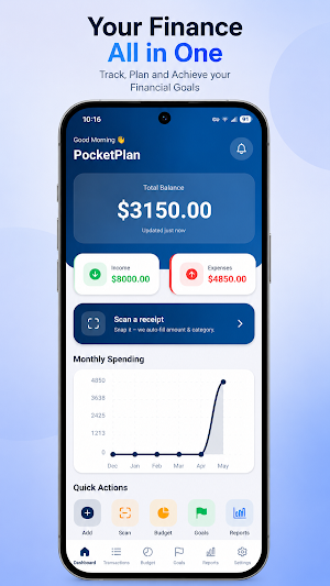 PocketPlan - Budget & Finance Screenshot 0